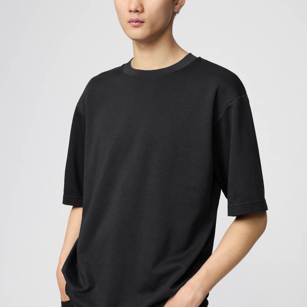 Airism Cotton Oversized T-Shirt | Half-Sleeve